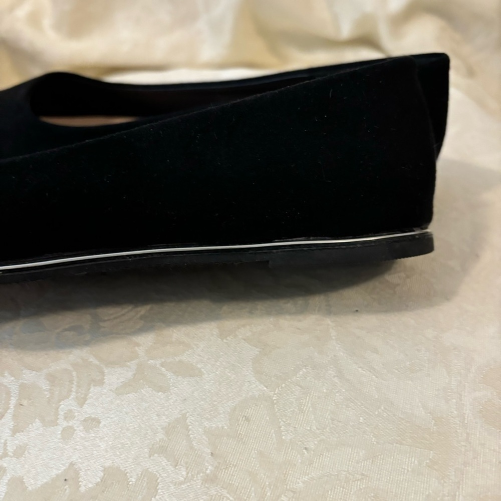 ❤️2/$15 or 3/$21❤️NWOT Primark Black Faux Suede Flats, Size 6W - Picture 6 of 9
